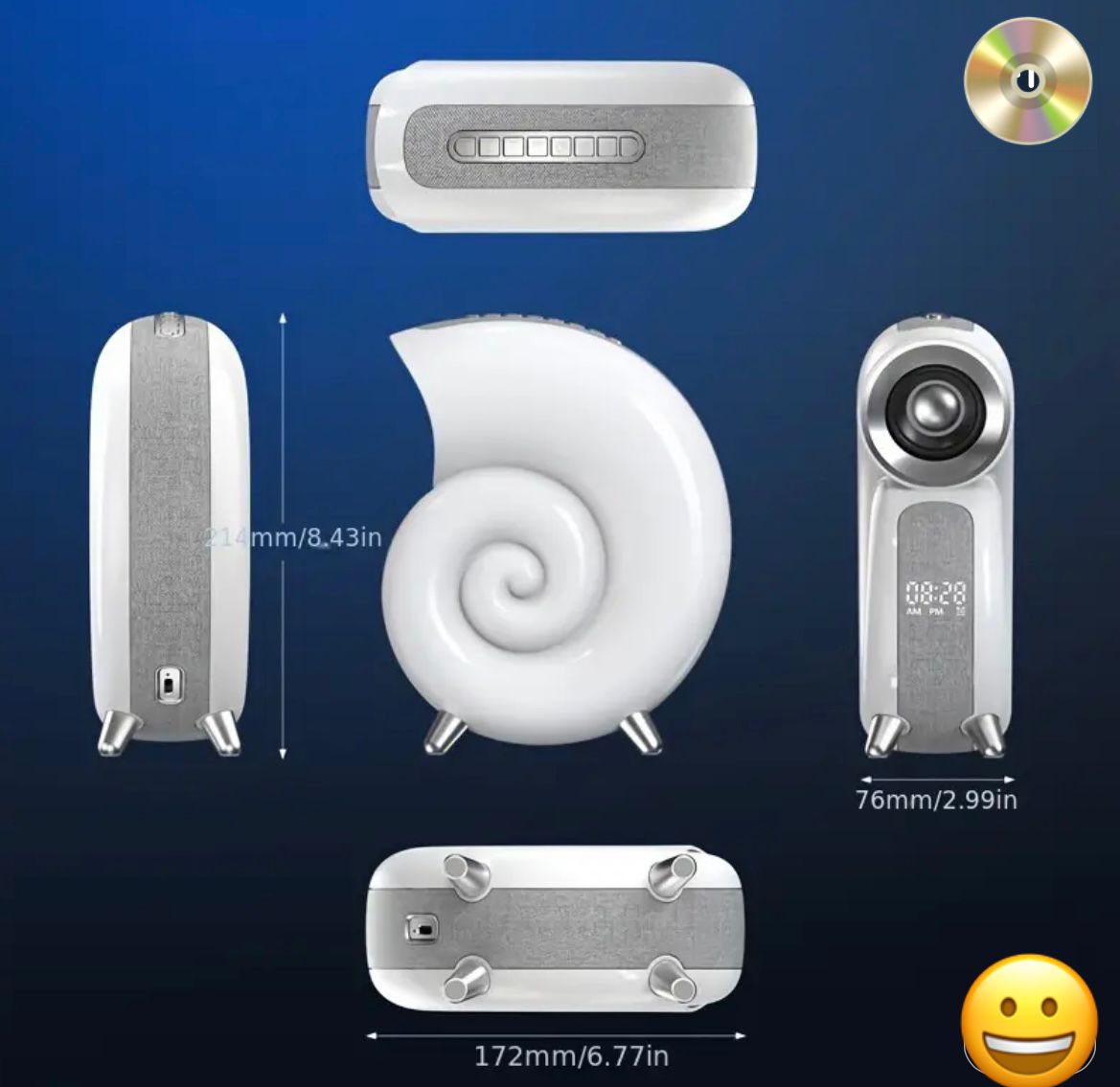 Miniatura 2 de Parlante Luz Led Caracol